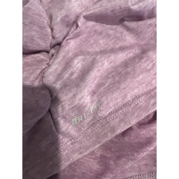 Nike Woman's Dri-Fit Pink with White Short Sleeve T-Shirt - Size Large - Picture 2 of 6